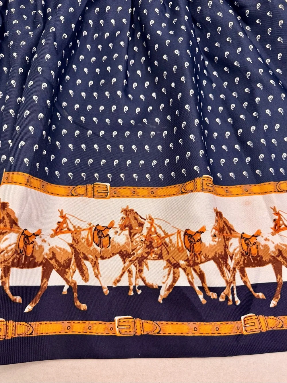 Janie and Jack Girls Equestrian Merchant Marine Horse The West Trends Dress Sz 8